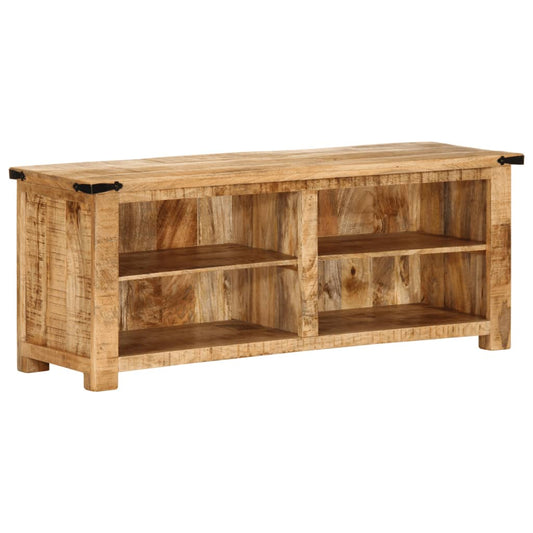 TV Cabinet Natural Solid Mango Wood Medium TV Cabinet