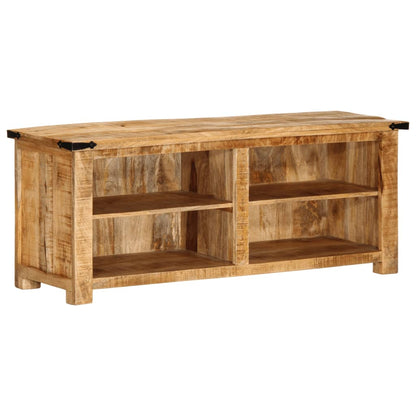 TV Cabinet Natural Solid Mango Wood Medium TV Cabinet