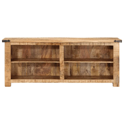 TV Cabinet Natural Solid Mango Wood Medium TV Cabinet