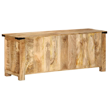 TV Cabinet Natural Solid Mango Wood Medium TV Cabinet