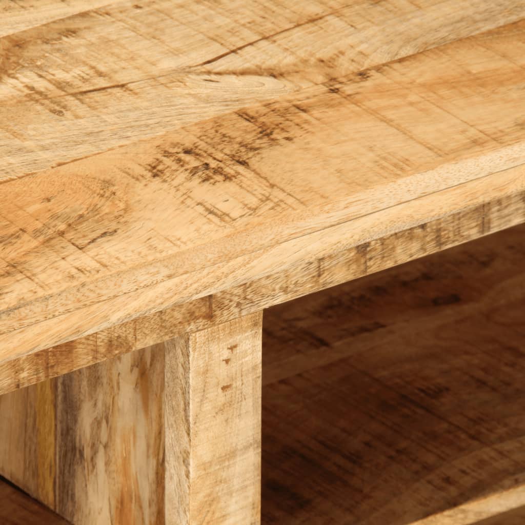 TV Cabinet Natural Solid Mango Wood Medium TV Cabinet