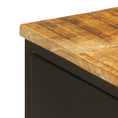 TV Stand 43.3"x13.8"x15.7" Solid Rough Wood Mango