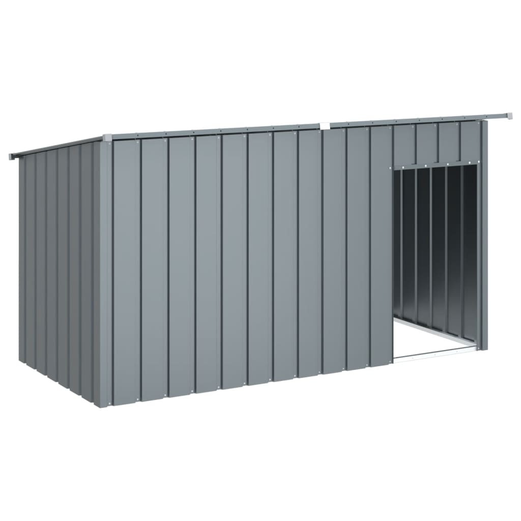 Dog House Anthracite Galvanized Steel 77.2 x 35.8 x 43.3 in
