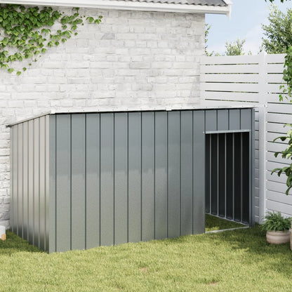 Dog House Anthracite Galvanized Steel 77.2 x 35.8 x 43.3 in