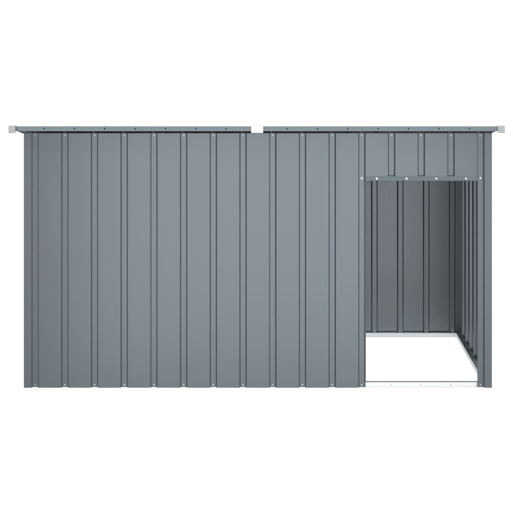 Dog House Anthracite Galvanized Steel 77.2 x 35.8 x 43.3 in