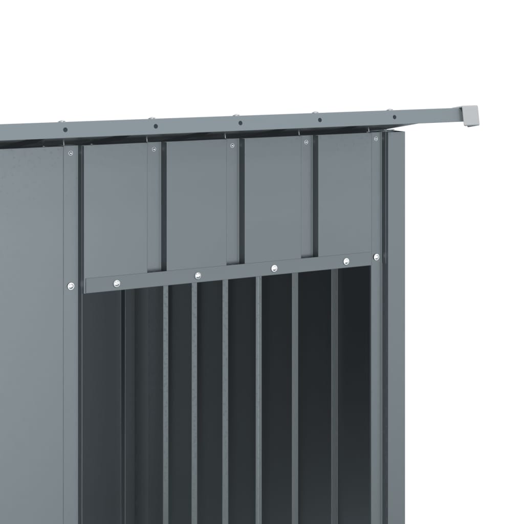 Dog House Anthracite Galvanized Steel 77.2 x 35.8 x 43.3 in