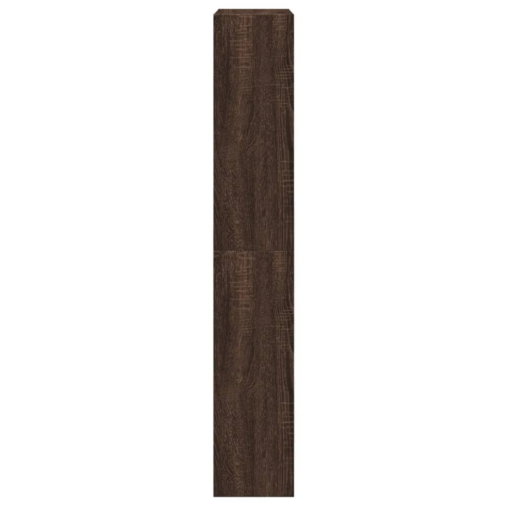Shoe Cabinet Brown Oak 23.6"x8.3"x49.4" Engineered Wood