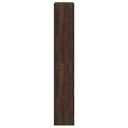 Shoe Cabinet Brown Oak 23.6"x8.3"x49.4" Engineered Wood