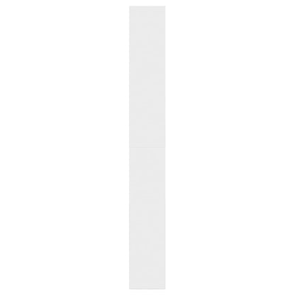 Shoe Cabinet White 23.6"x8.3"x64.4" Engineered Wood