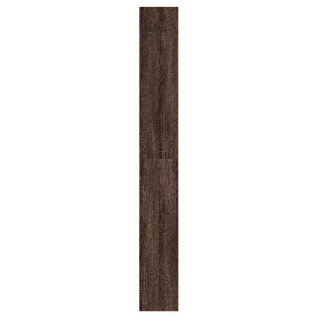 Shoe Cabinet Brown Oak 23.6"x8.3"x64.4" Engineered Wood