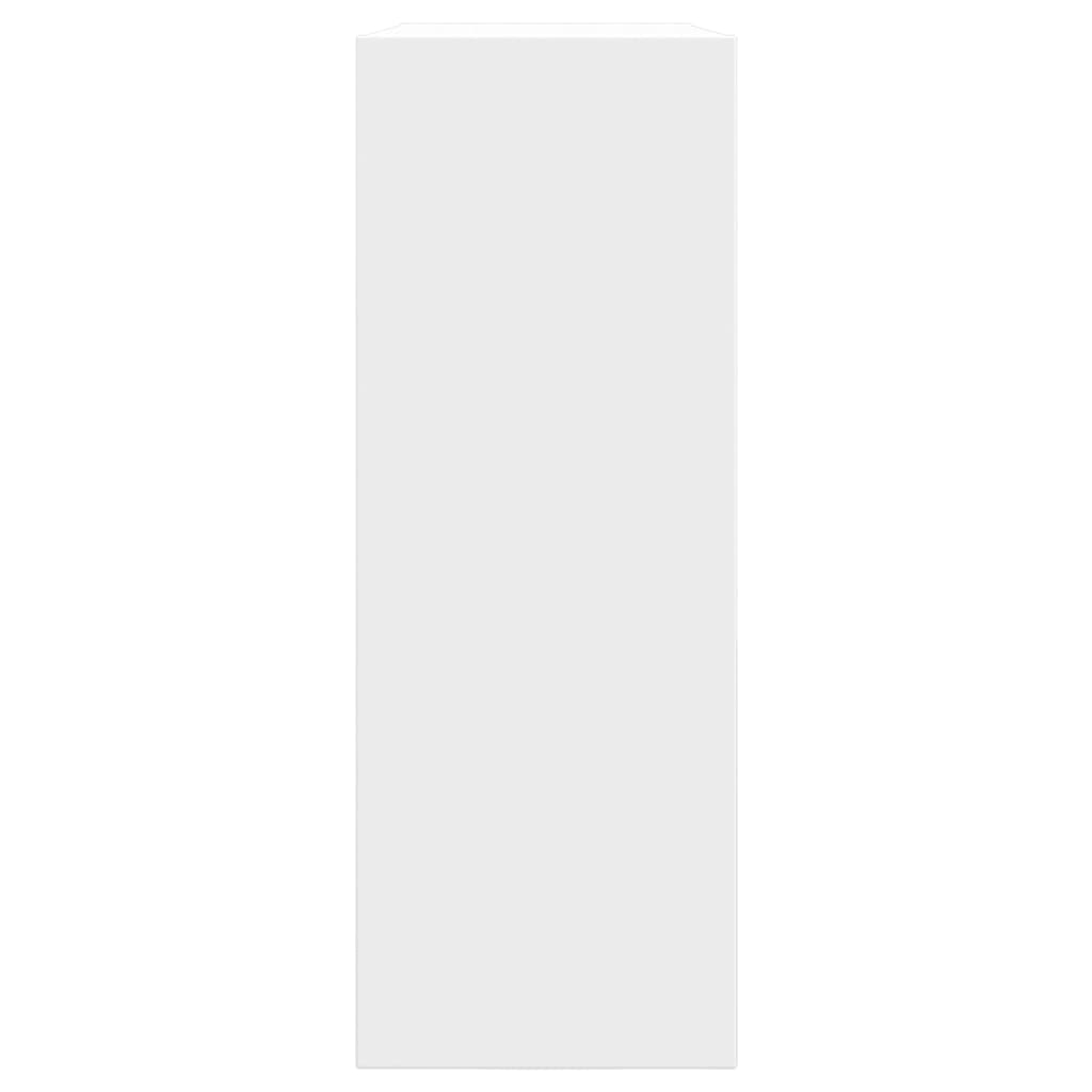Shoe Cabinet White 31.5"x8.3"x22.4" Engineered Wood