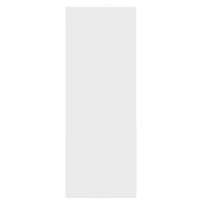 Shoe Cabinet White 31.5"x8.3"x22.4" Engineered Wood