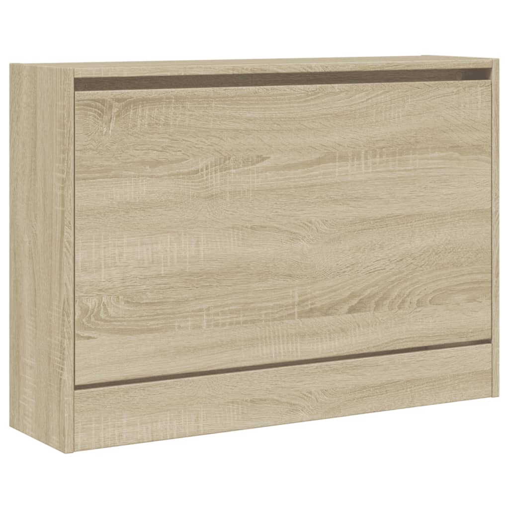 Shoe Cabinet Sonoma Oak 31.5"x8.3"x22.4" Engineered Wood
