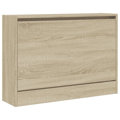 Shoe Cabinet Sonoma Oak 31.5"x8.3"x22.4" Engineered Wood