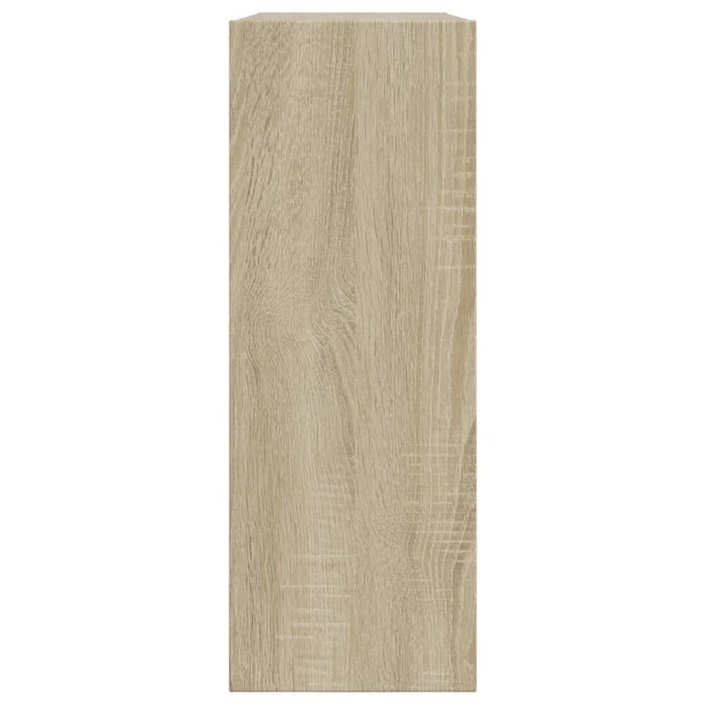 Shoe Cabinet Sonoma Oak 31.5"x8.3"x22.4" Engineered Wood