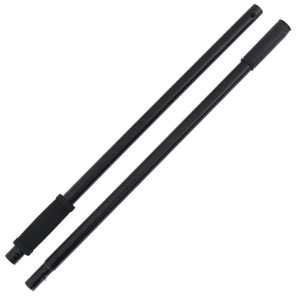 Pitchfork Handle Black Steel, Rubber 50.2 in long Collapsible