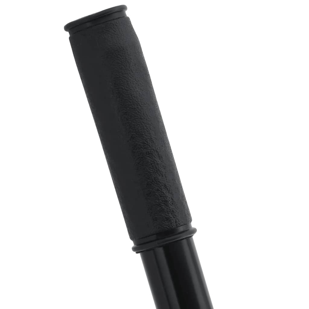 Pitchfork Handle Black Steel, Rubber 50.2 in long Collapsible
