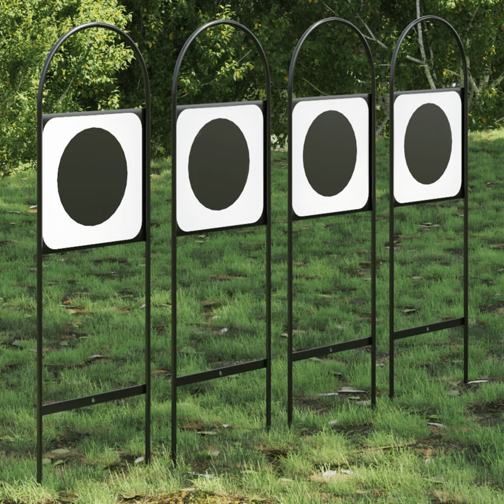 Dressage Marker Black and White Steel 8.9 x 27.4 in Durable