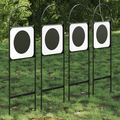 Dressage Marker Black and White Steel 8.9 x 27.4 in Durable