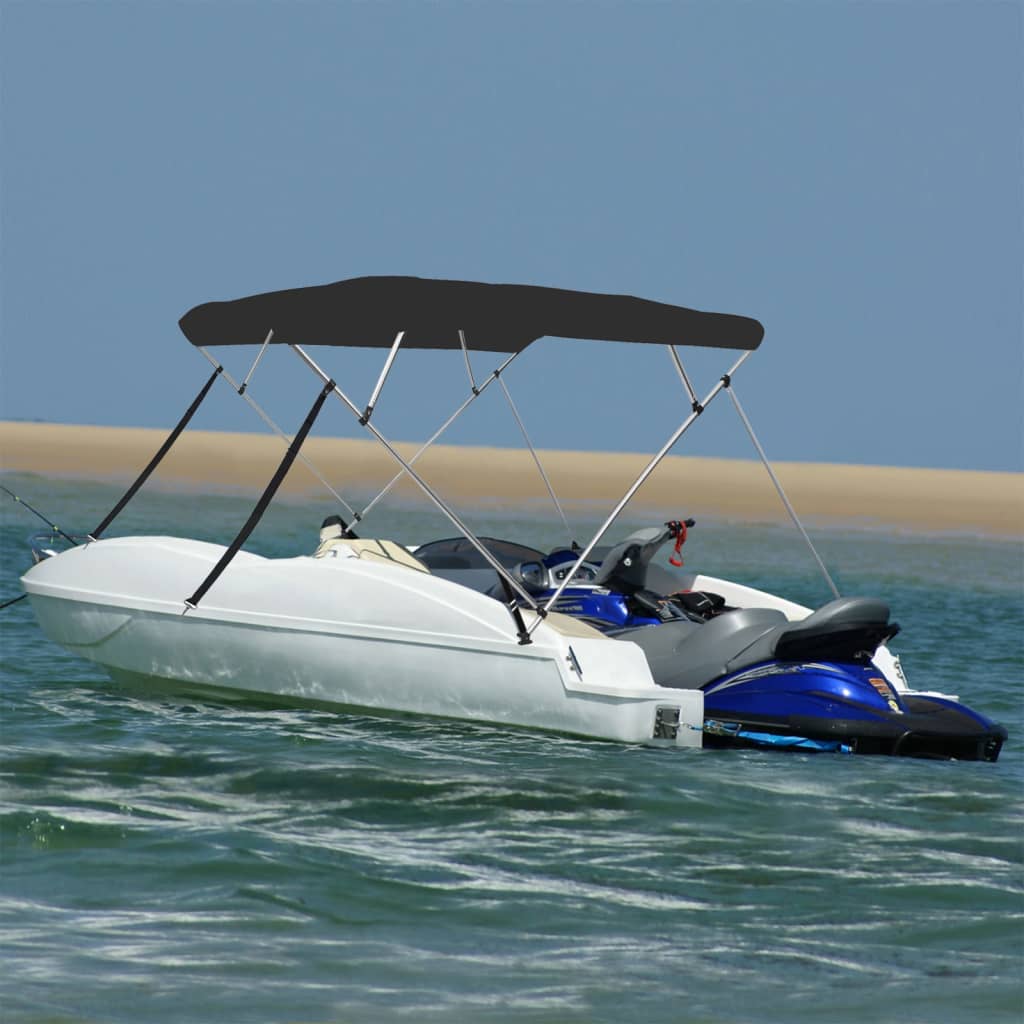 4-bow Bimini Top Black 95.7x77.2x53.9"