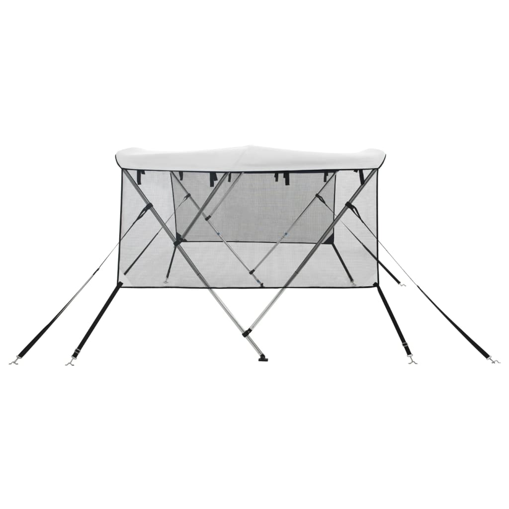 3-bow Bimini Top with Mesh Sidewalls 72.0x(60.6-65.7)x53.9"