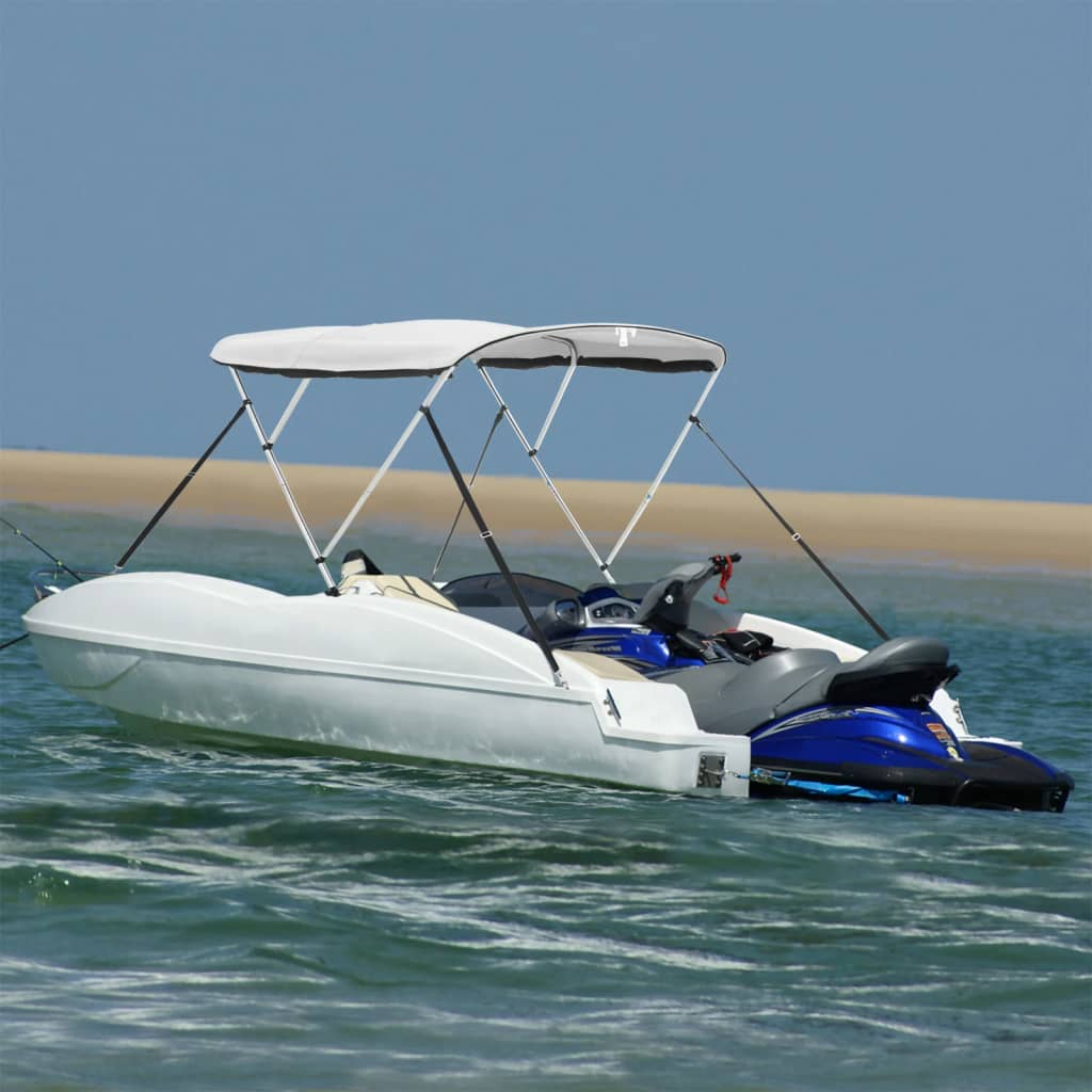 3-bow Bimini Top with Mesh Sidewalls 72.0x(72.8-78.0)x53.9"
