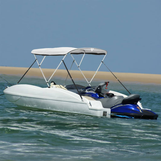 3-bow Bimini Top with Mesh Sidewalls 72.0x(72.8-78.0)x53.9"