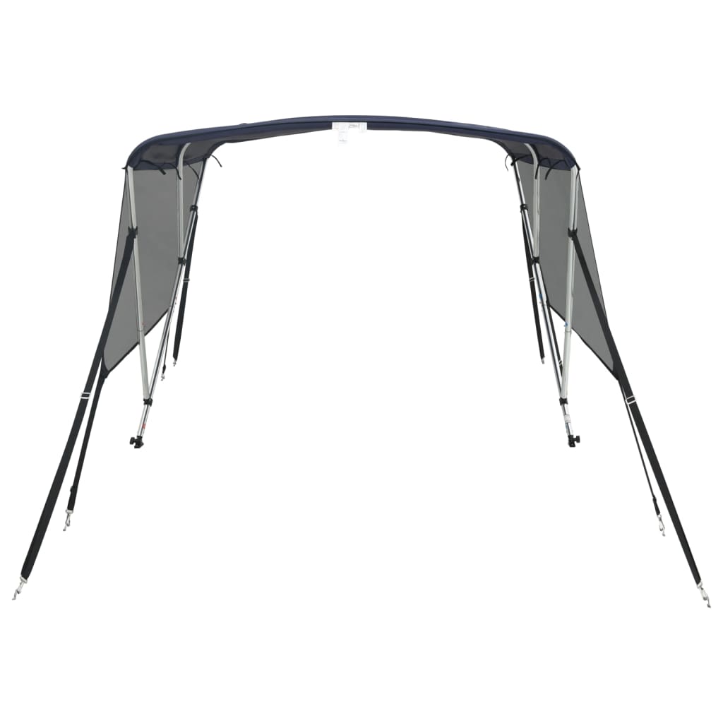 3-bow Bimini Top with Mesh Sidewalls 72.0x(72.8-78.0)x53.9"