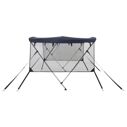 3-bow Bimini Top with Mesh Sidewalls 72.0x(72.8-78.0)x53.9"