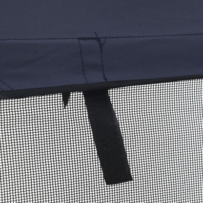 3-bow Bimini Top with Mesh Sidewalls 72.0x(72.8-78.0)x53.9"
