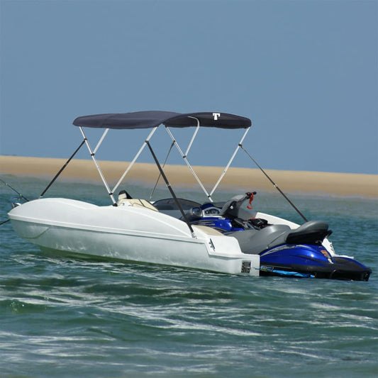 3-bow Bimini Top with Mesh Sidewalls 72.0x(72.8-78.0)x53.9"