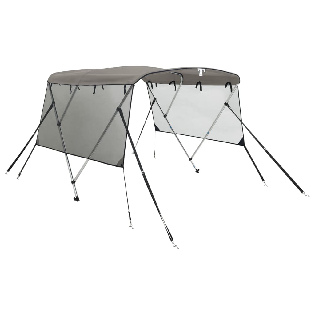 3-bow Bimini Top with Mesh Sidewalls 72.0x(60.6-65.7)x53.9"