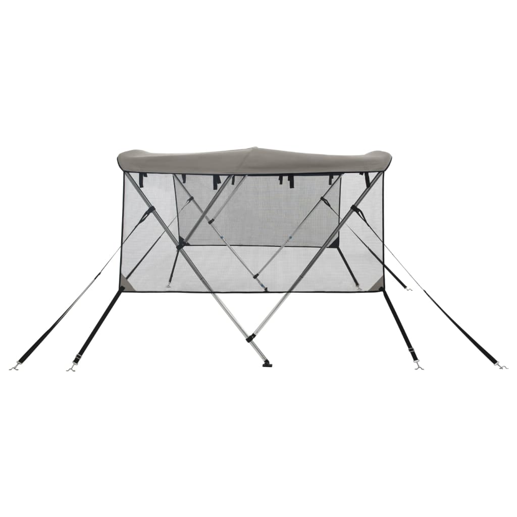 3-bow Bimini Top with Mesh Sidewalls 72.0x(60.6-65.7)x53.9"