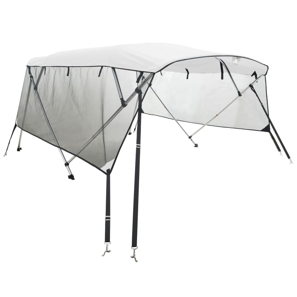 4-bow Bimini Top with Mesh Sidewalls 95.7x(66.9-71.7)x53.9"