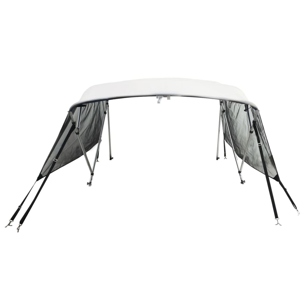 4-bow Bimini Top with Mesh Sidewalls 95.7x(66.9-71.7)x53.9"