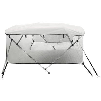 4-bow Bimini Top with Mesh Sidewalls 95.7x(66.9-71.7)x53.9"