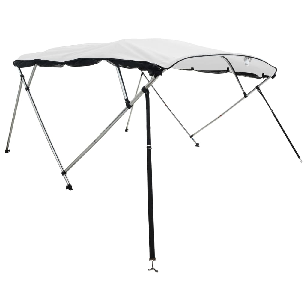 4-bow Bimini Top with Mesh Sidewalls 95.7x(78.7-83.9)x53.9"