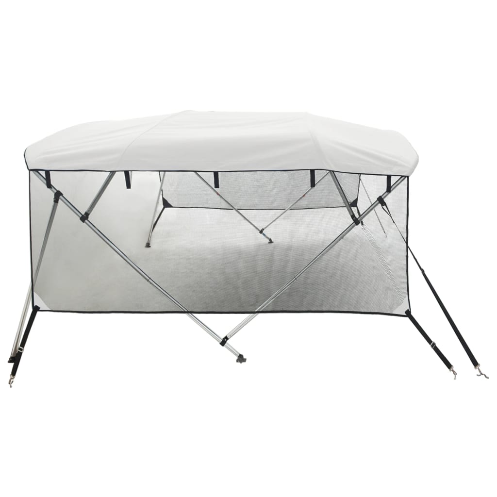 4-bow Bimini Top with Mesh Sidewalls 95.7x(78.7-83.9)x53.9"