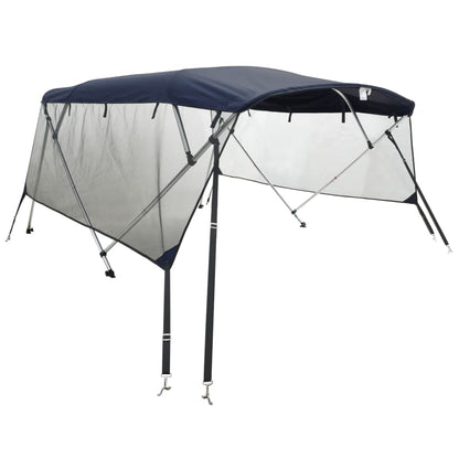 4-bow Bimini Top with Mesh Sidewalls 95.7x(78.7-83.9)x53.9"