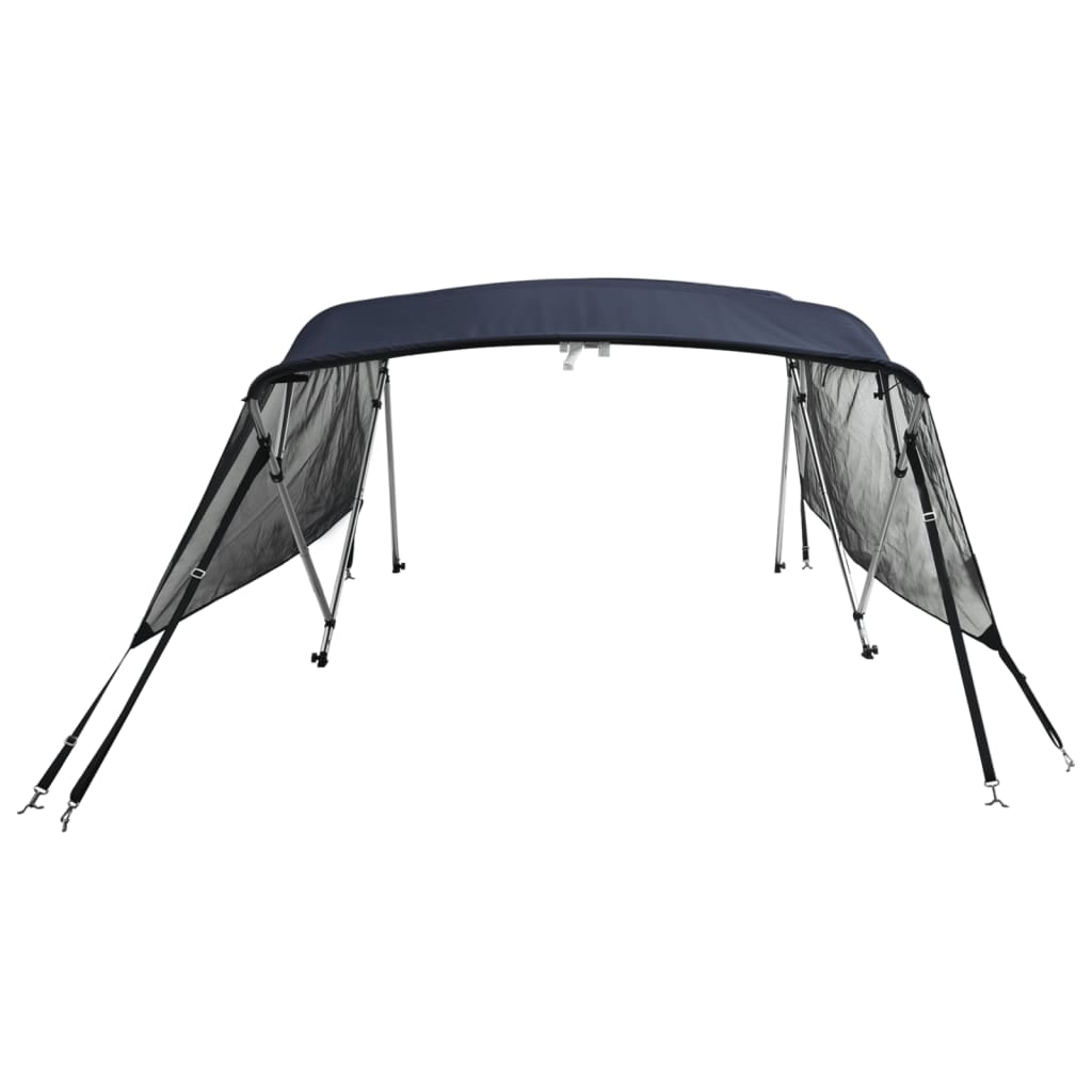 4-bow Bimini Top with Mesh Sidewalls 95.7x(78.7-83.9)x53.9"