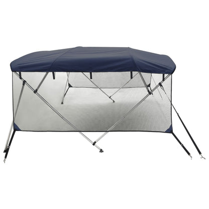 4-bow Bimini Top with Mesh Sidewalls 95.7x(78.7-83.9)x53.9"
