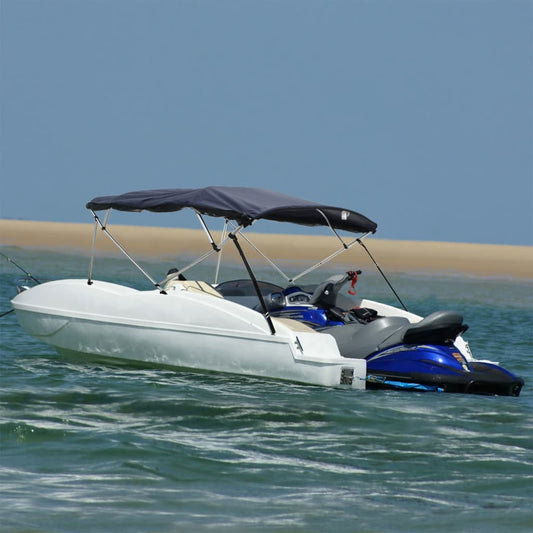 4-bow Bimini Top with Mesh Sidewalls 95.7x(78.7-83.9)x53.9"