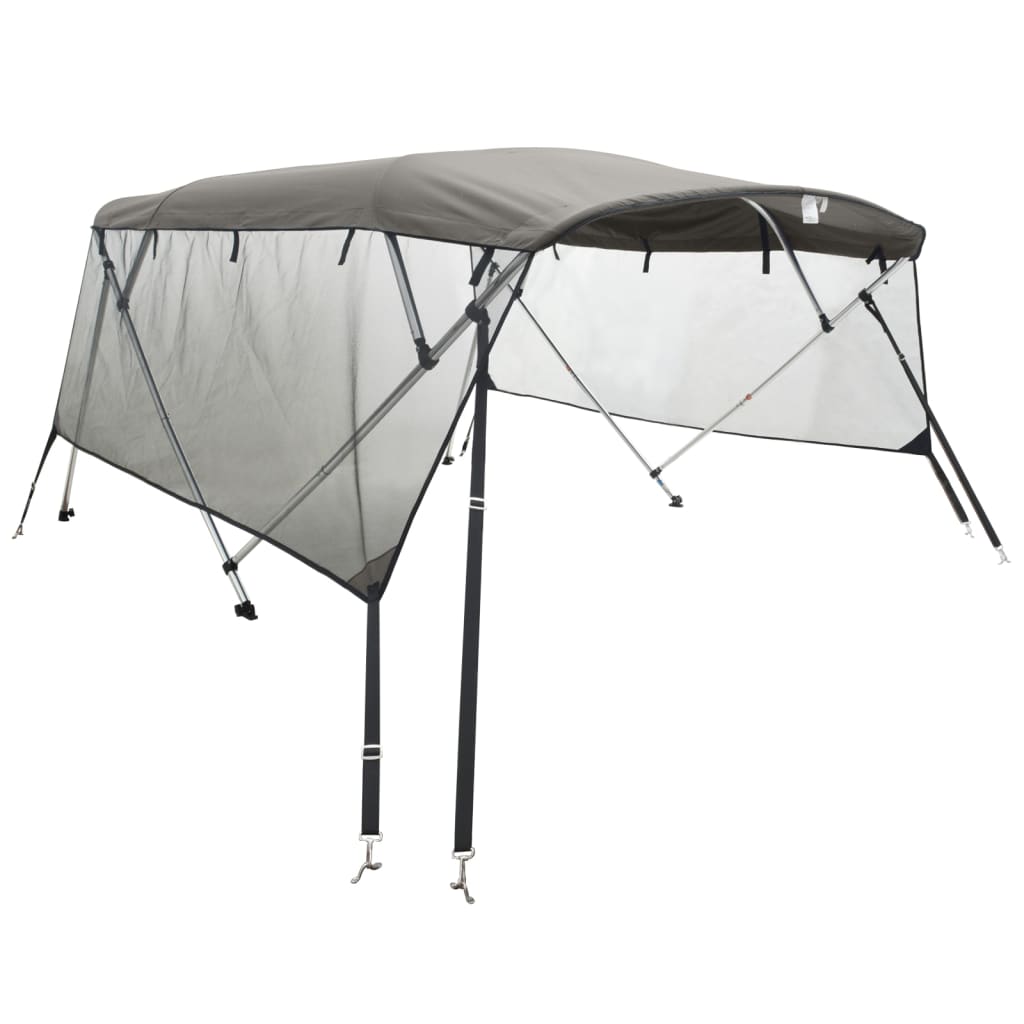 4-bow Bimini Top with Mesh Sidewalls 95.7x(72.8-78.0)x53.9"