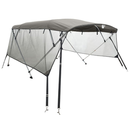 4-bow Bimini Top with Mesh Sidewalls 95.7x(72.8-78.0)x53.9"
