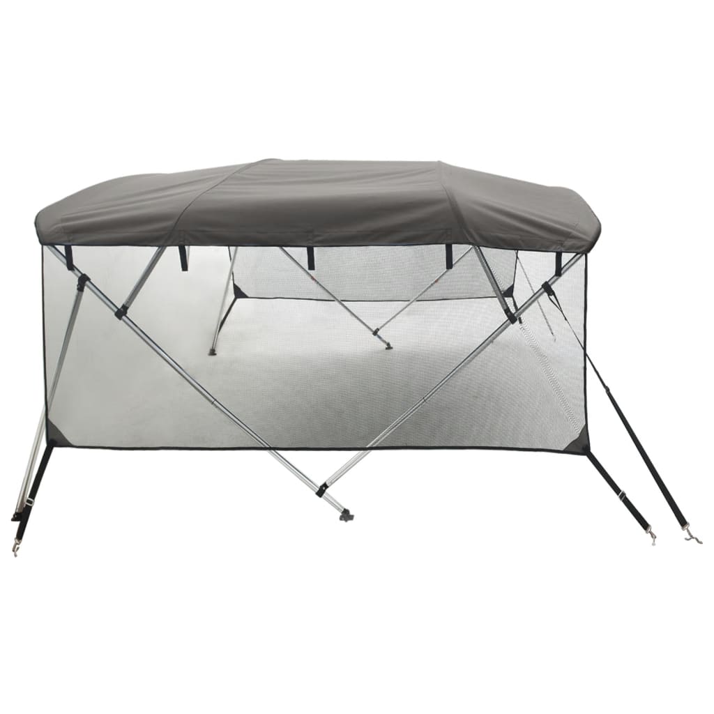 4-bow Bimini Top with Mesh Sidewalls 95.7x(72.8-78.0)x53.9"