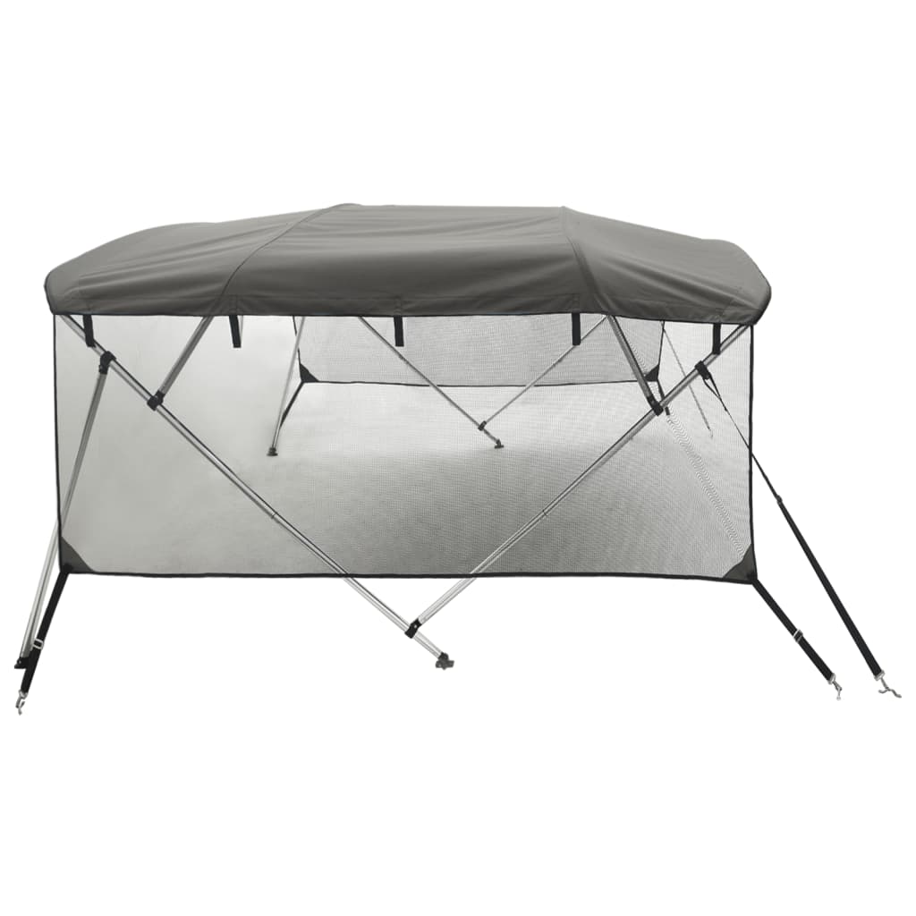 4-bow Bimini Top with Mesh Sidewalls 95.7x(90.6-96.1)x53.9"