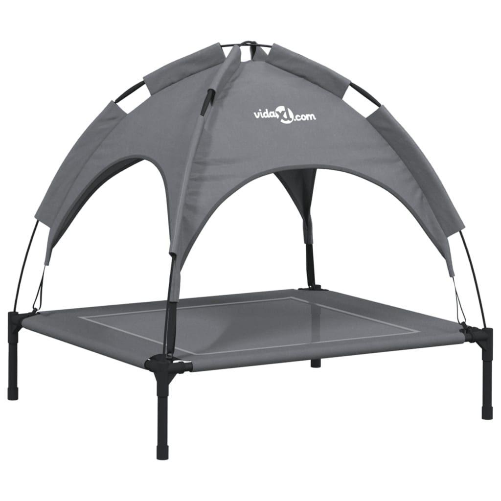 Dog Bed Anthracite 600D Oxford fabric, powder-coated steel, textilene