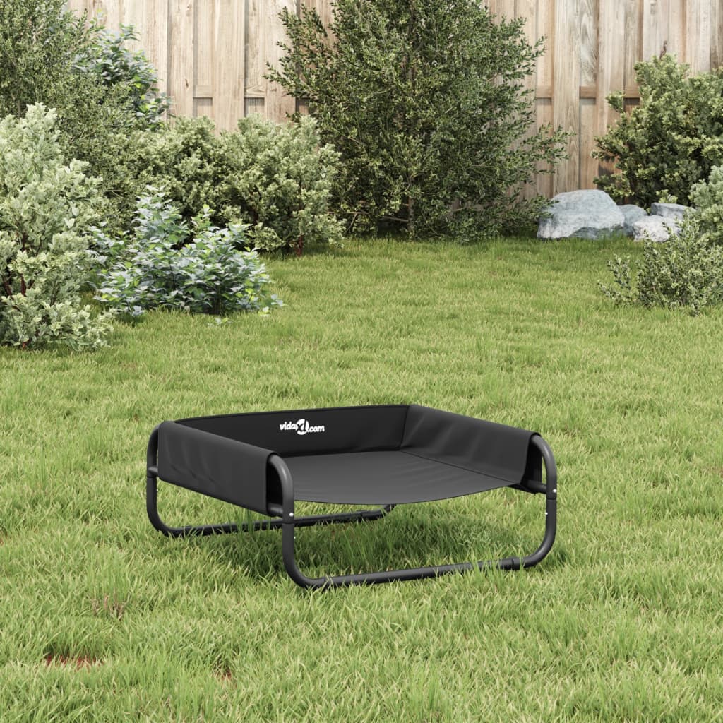 Elevated Dog Bed Anthracite 600D Oxford fabric, Powder-coated steel