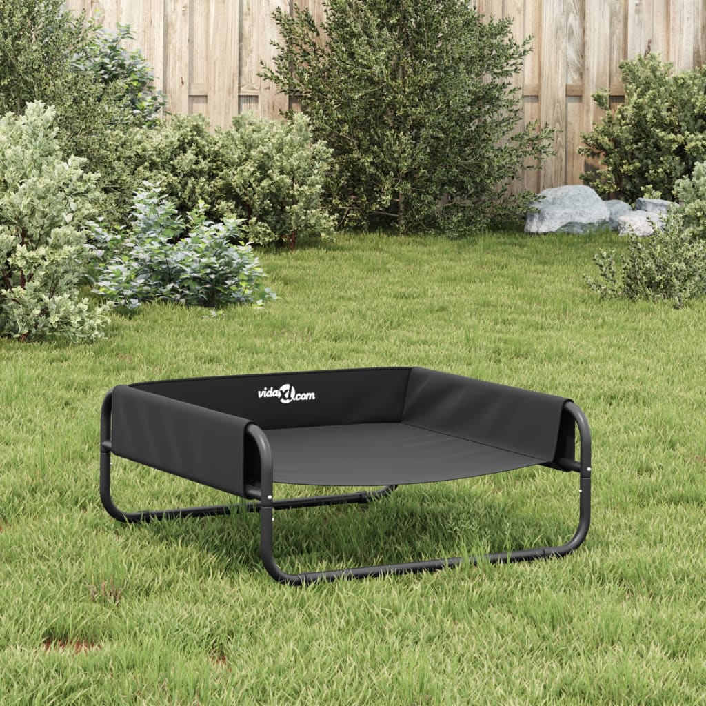 Elevated Dog Bed Anthracite 600D Oxford fabric, powder-coated steel