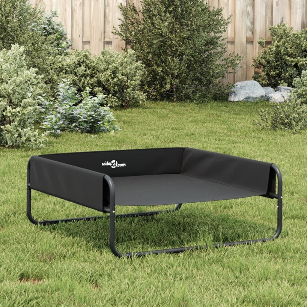 Elevated Dog Bed Anthracite 600D Oxford fabric, powder-coated steel